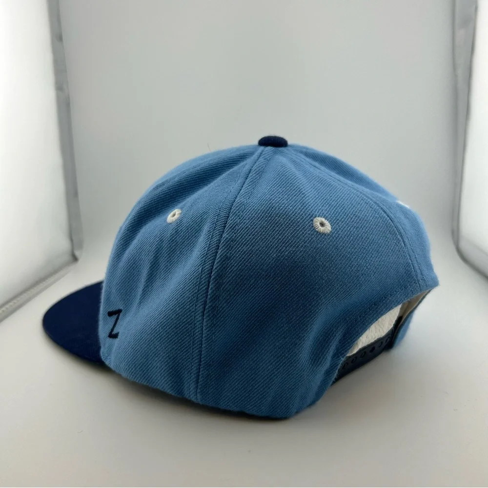 North Carolina Tar Heels Hat Snapback Zephyr Embroidered Ramses Carolina Blue